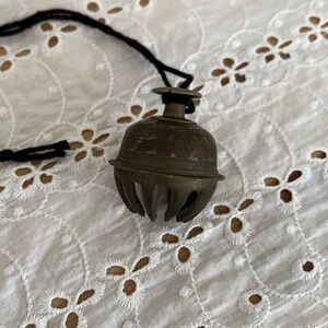 Antique Brass Claw Bell from India